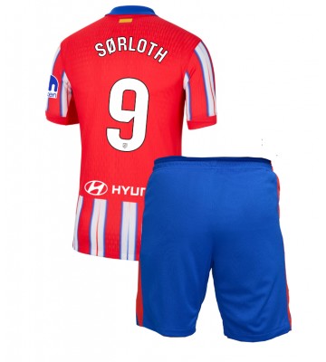 Atletico Madrid Alexander Sorloth #9 Hemmakläder Barn 2024-25 Kortärmad (+ Korta byxor)